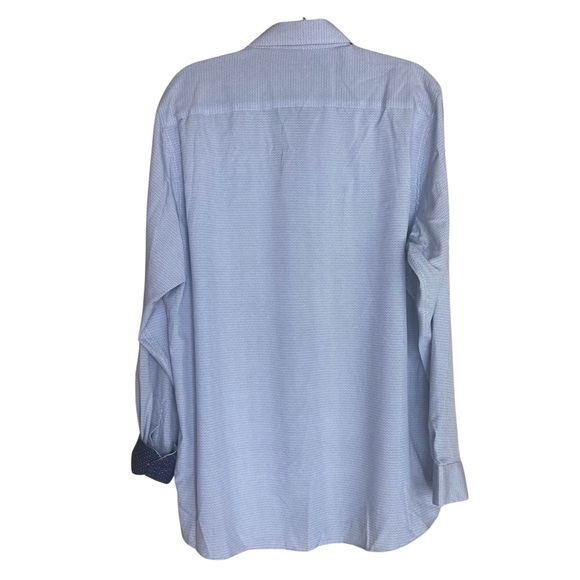 Tom Baine Performance Slim Fit Shirt 4 Way Stretch Wrinkle Free Flip Cuff 2XL - Picture 2 of 10